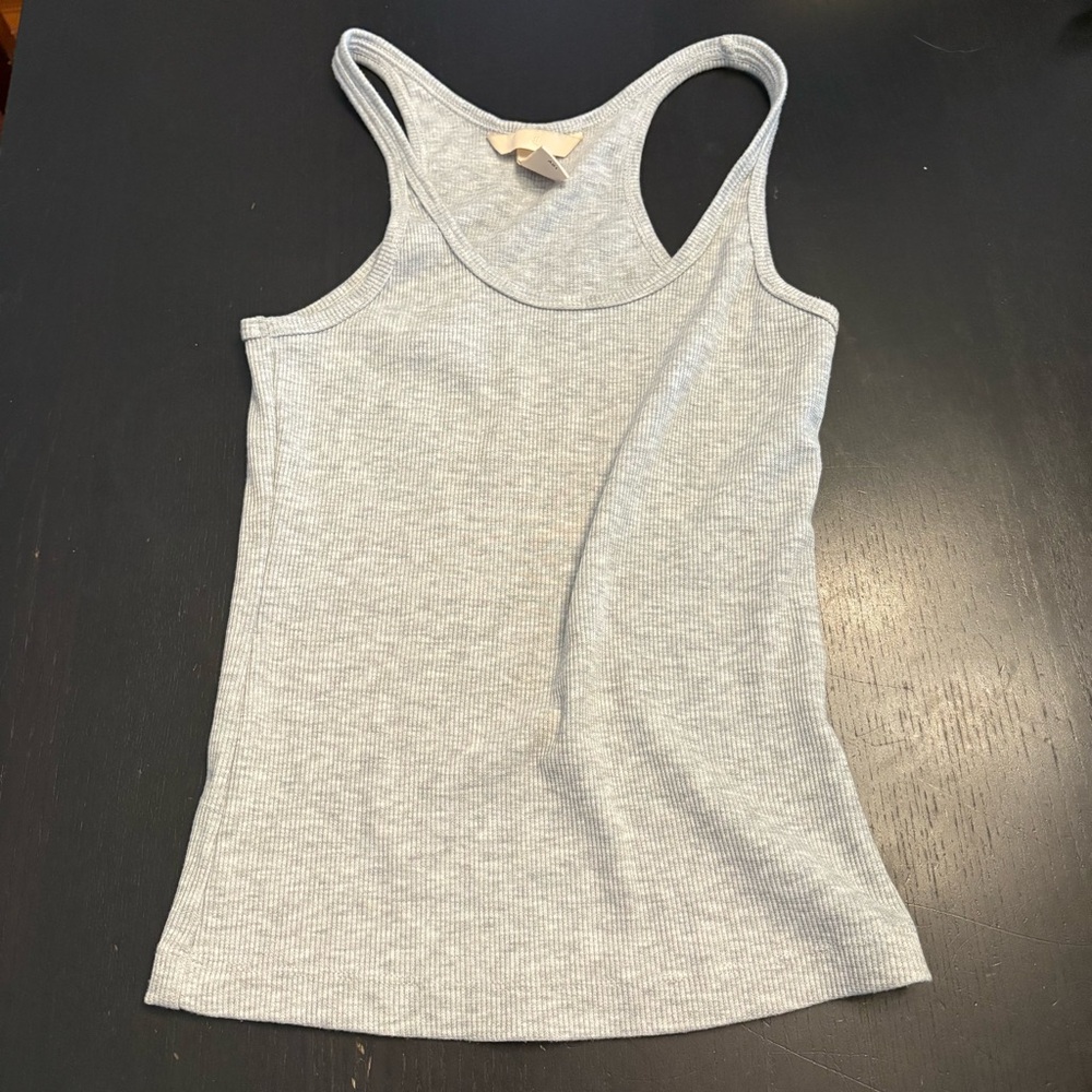 H&M Gray Ribbed Tank Top - Picture 2 of 3